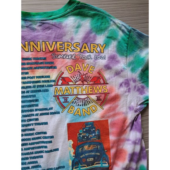 Dave Matthews Band 30th Anniversary Summer Tour 2021 Tie-Dye Concert T-Shirt L - Picture 6 of 10